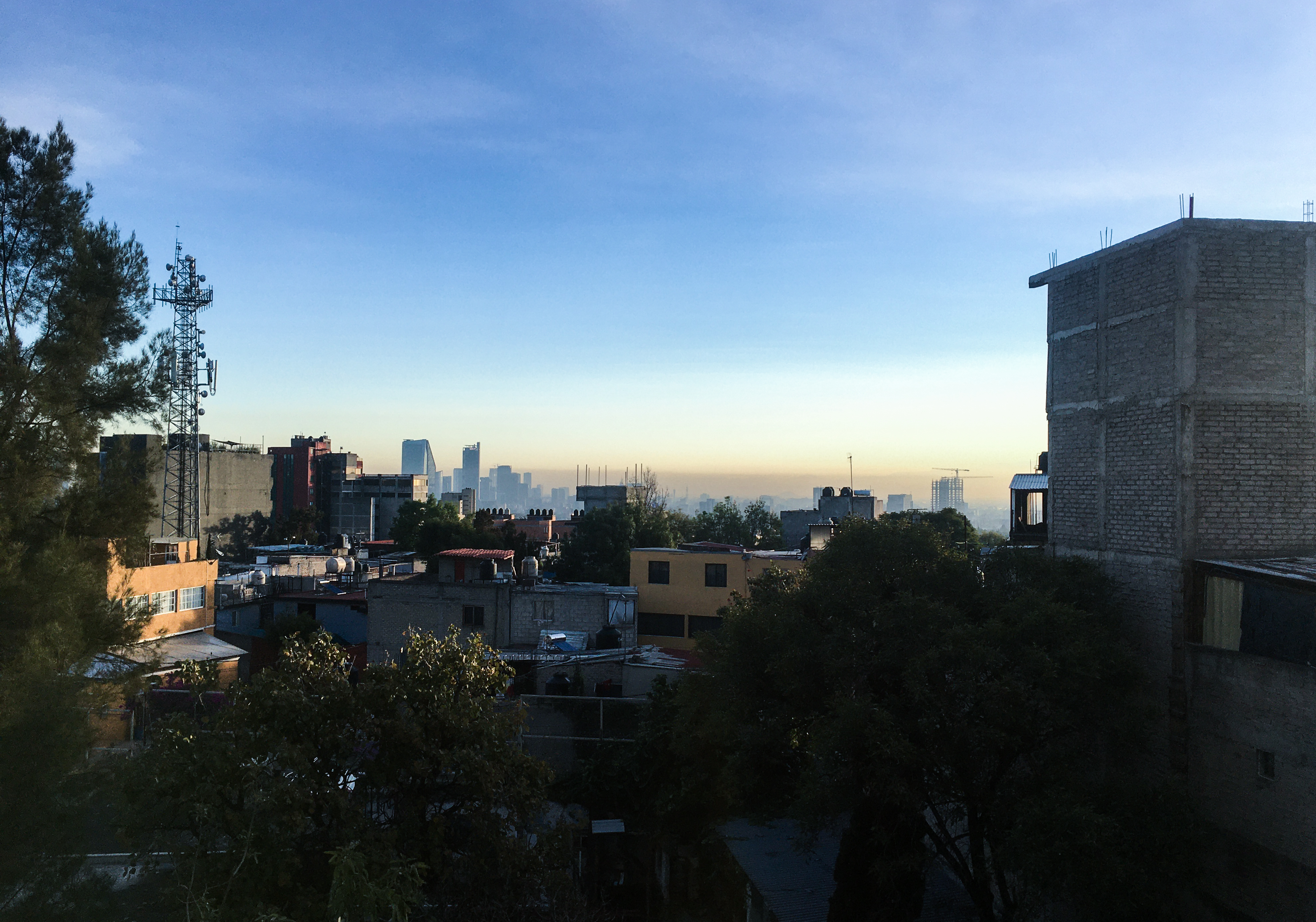 Mexico City as seen from the western hillsides
